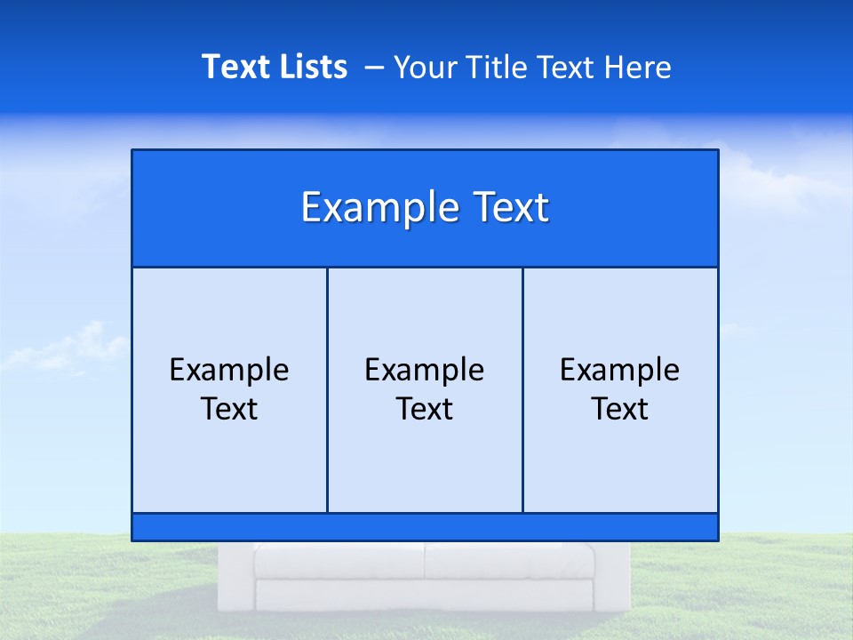 Sky Fluffy Saturated PowerPoint Template