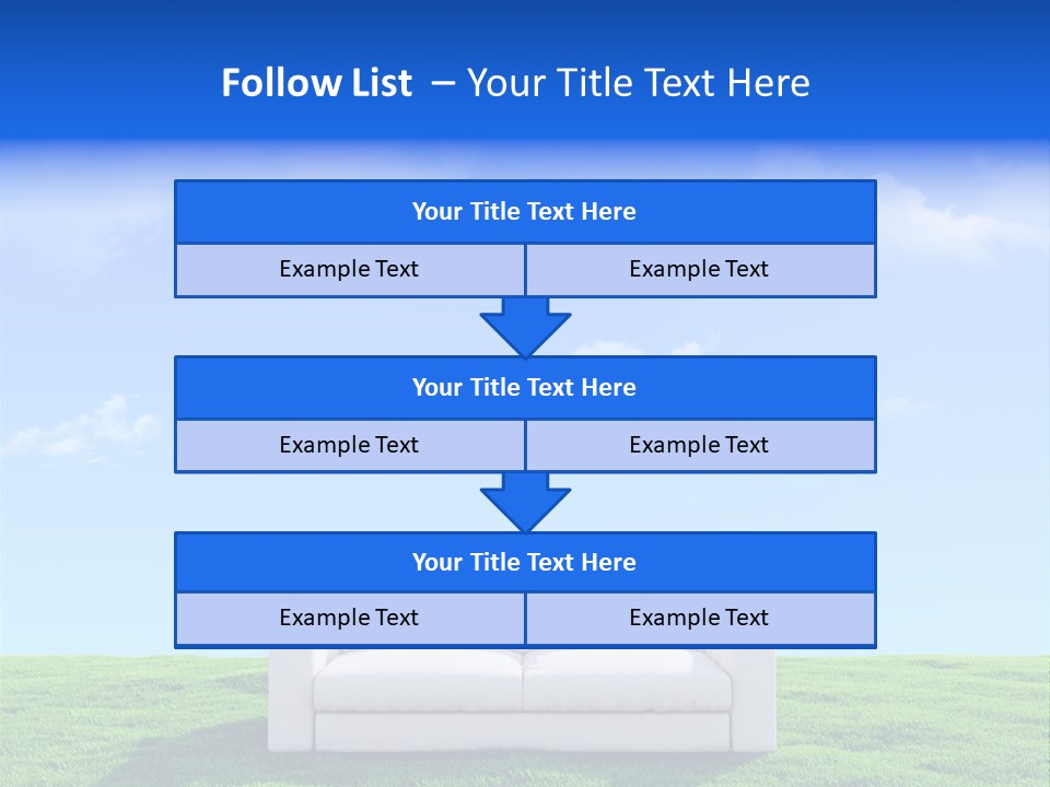 Sky Fluffy Saturated PowerPoint Template