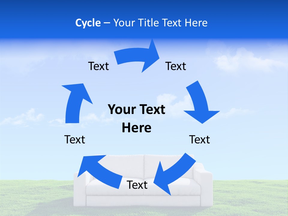 Sky Fluffy Saturated PowerPoint Template