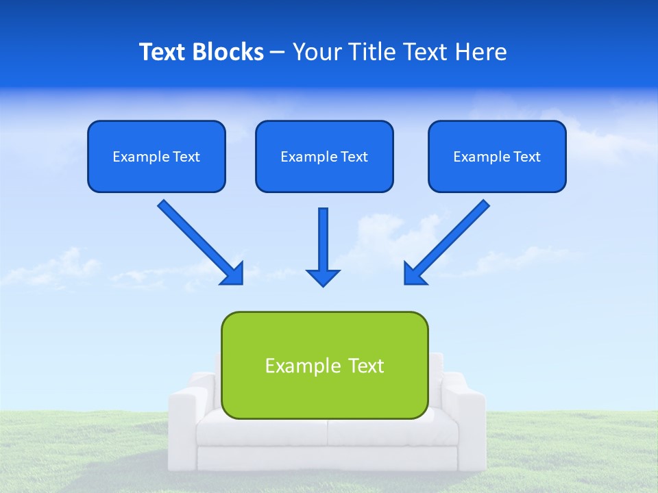 Sky Fluffy Saturated PowerPoint Template