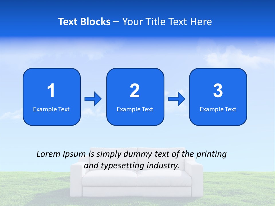 Sky Fluffy Saturated PowerPoint Template