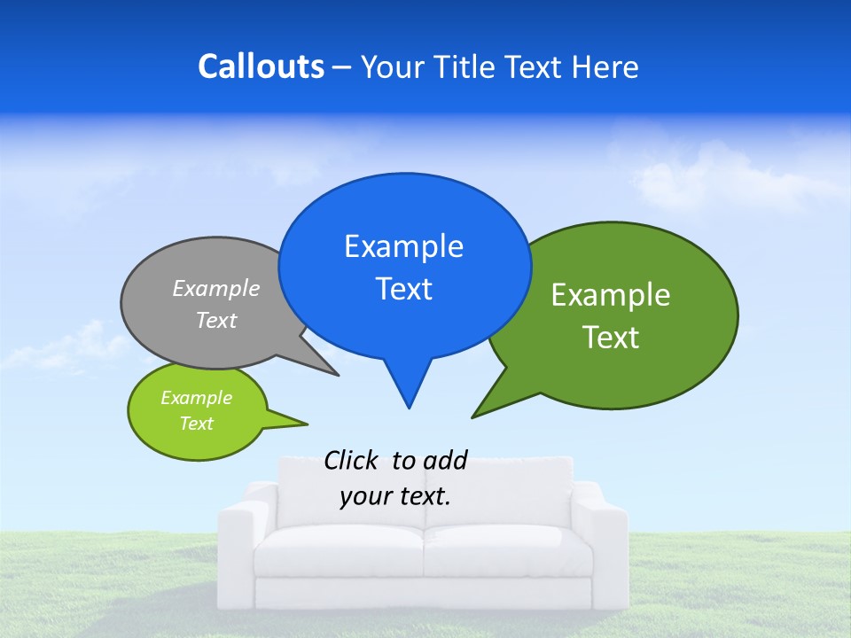 Sky Fluffy Saturated PowerPoint Template