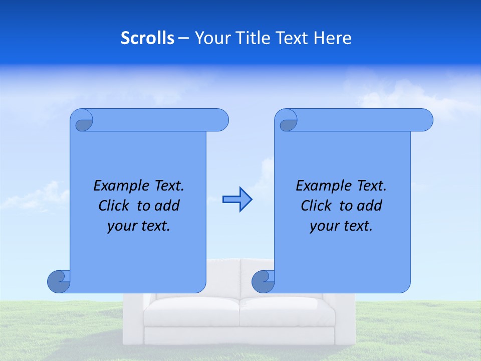 Sky Fluffy Saturated PowerPoint Template