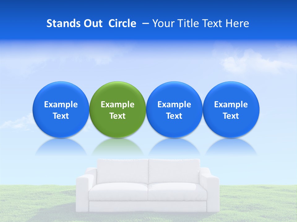 Sky Fluffy Saturated PowerPoint Template