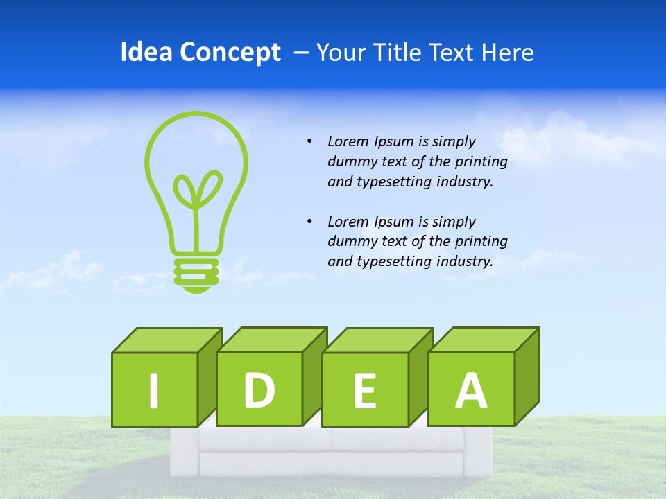 Sky Fluffy Saturated PowerPoint Template