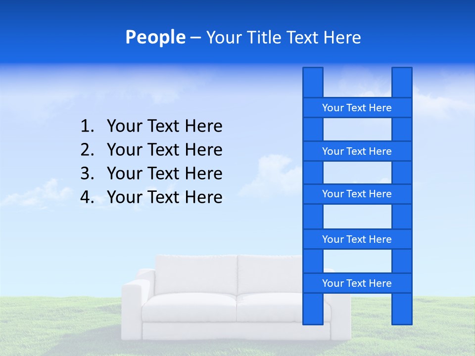 Sky Fluffy Saturated PowerPoint Template