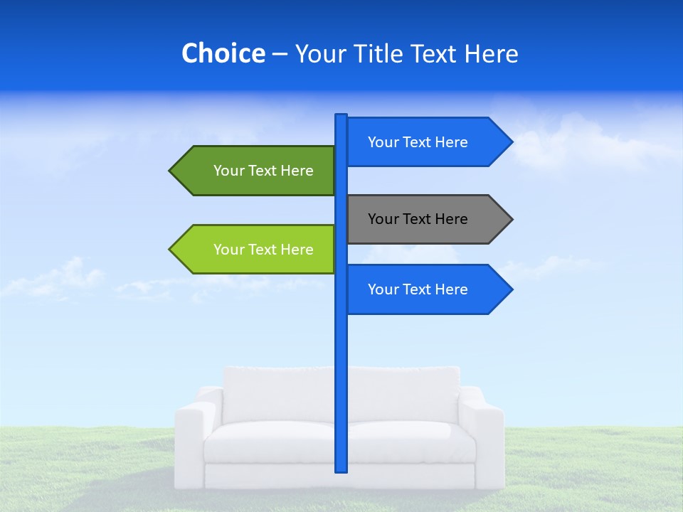 Sky Fluffy Saturated PowerPoint Template