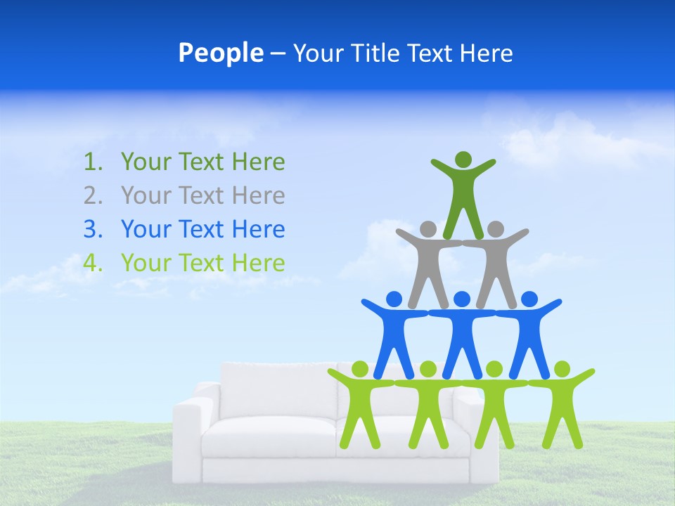 Sky Fluffy Saturated PowerPoint Template