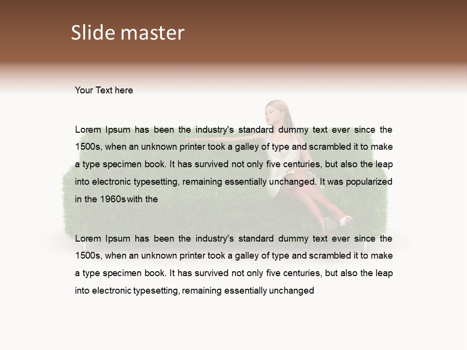 Beauty Pure White PowerPoint Template