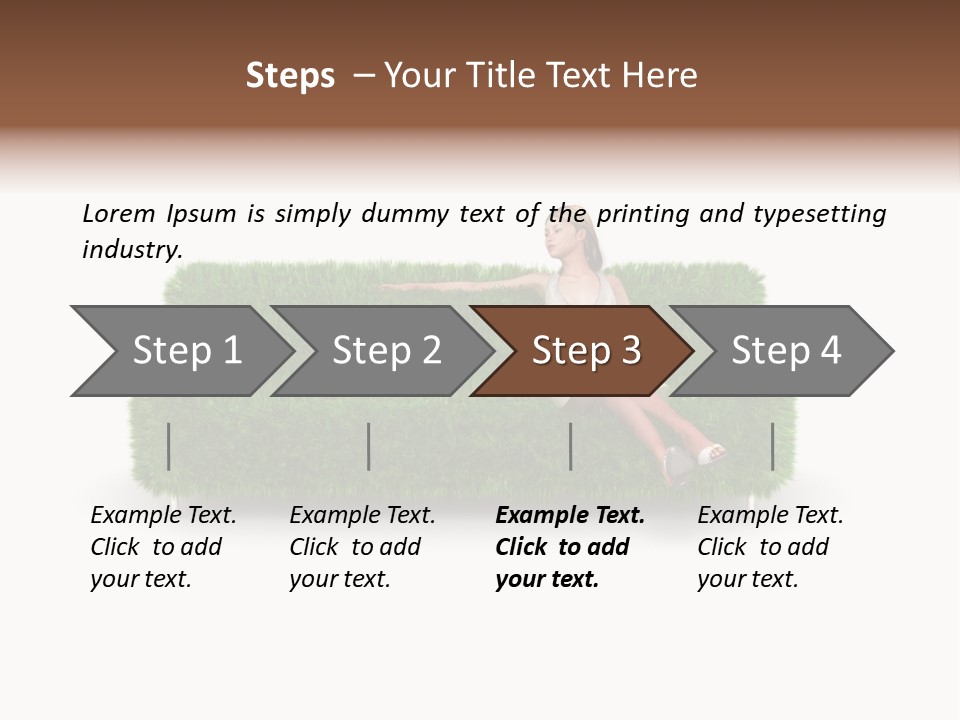 Beauty Pure White PowerPoint Template