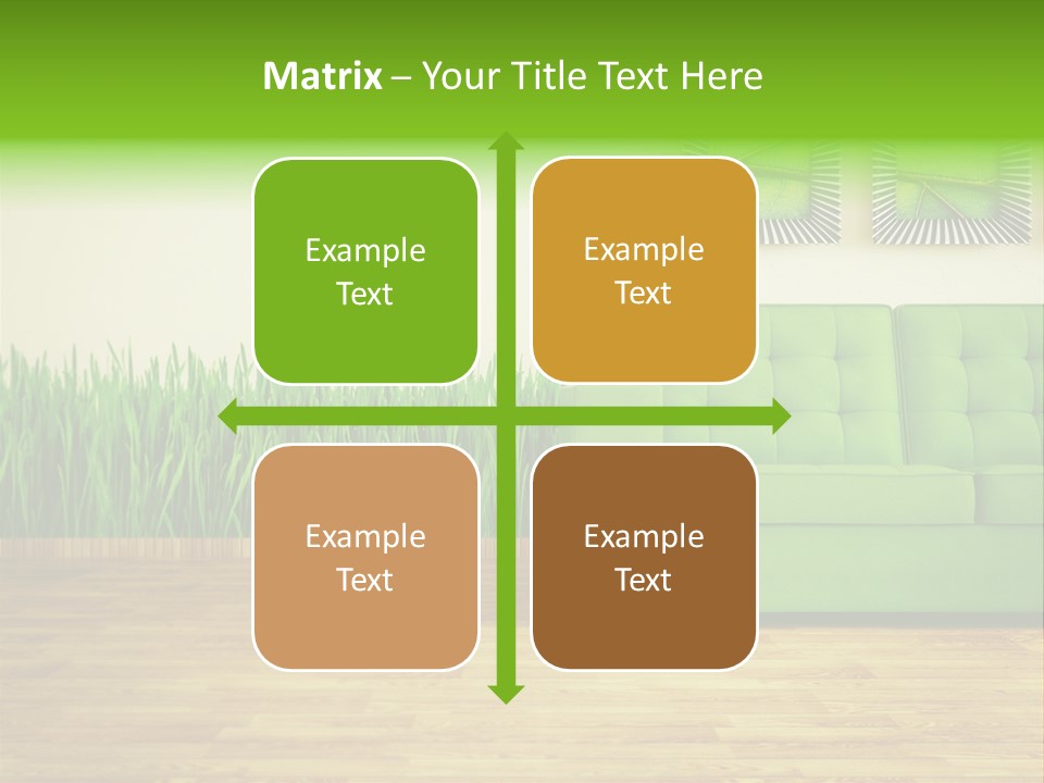 Furniture Frame Living PowerPoint Template