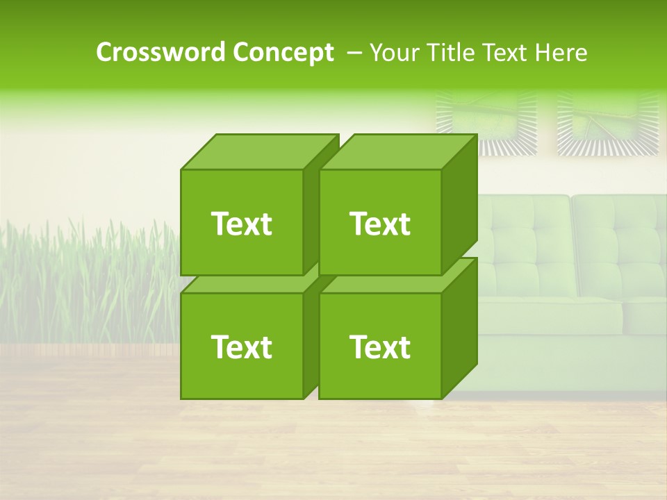 Furniture Frame Living PowerPoint Template