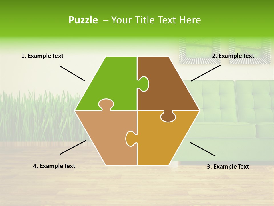 Furniture Frame Living PowerPoint Template