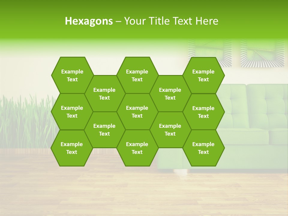 Furniture Frame Living PowerPoint Template