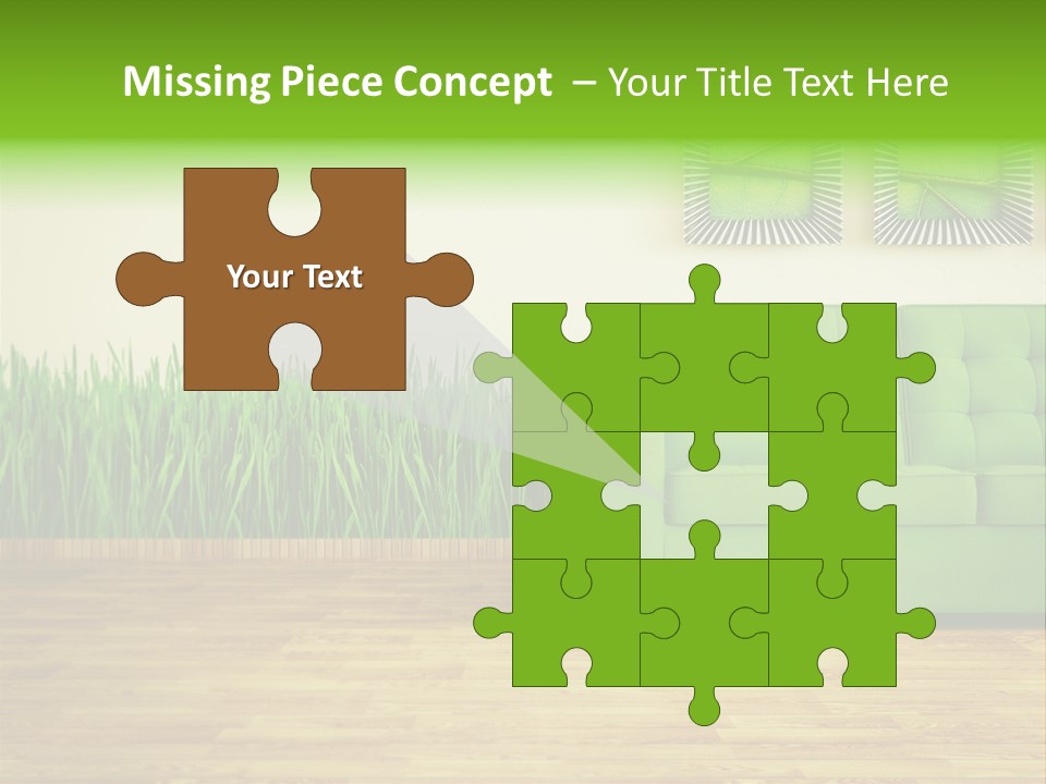 Furniture Frame Living PowerPoint Template