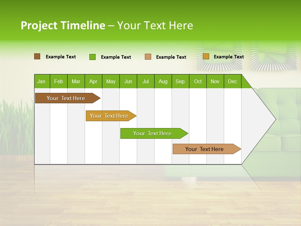 Furniture Frame Living PowerPoint Template