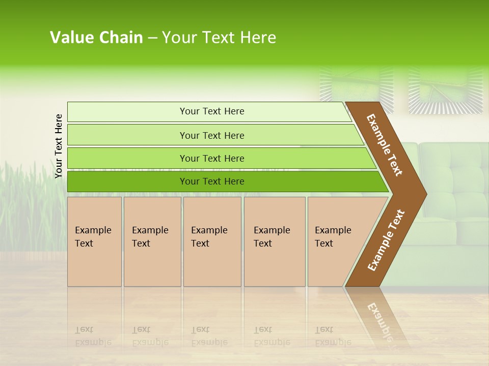 Furniture Frame Living PowerPoint Template