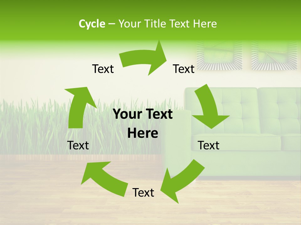 Furniture Frame Living PowerPoint Template