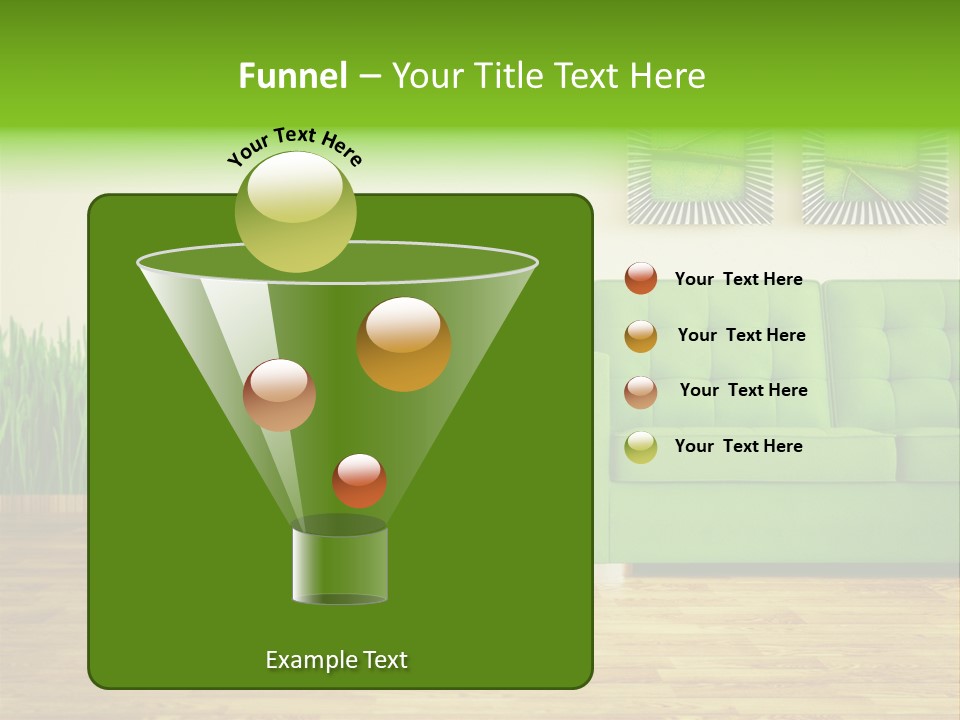 Furniture Frame Living PowerPoint Template