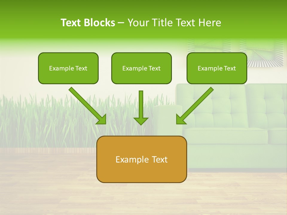 Furniture Frame Living PowerPoint Template