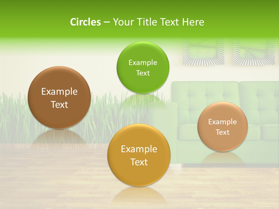 Furniture Frame Living PowerPoint Template