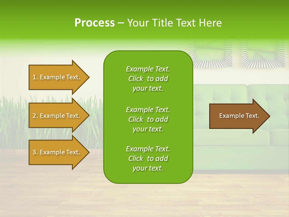 Furniture Frame Living PowerPoint Template