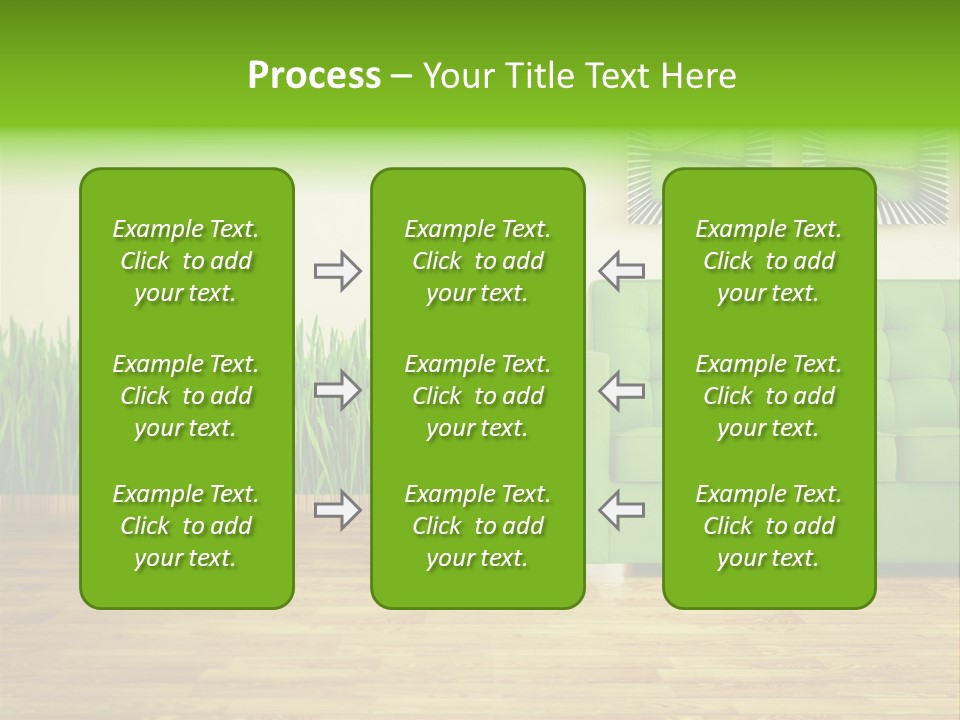 Furniture Frame Living PowerPoint Template
