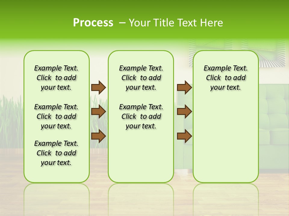 Furniture Frame Living PowerPoint Template