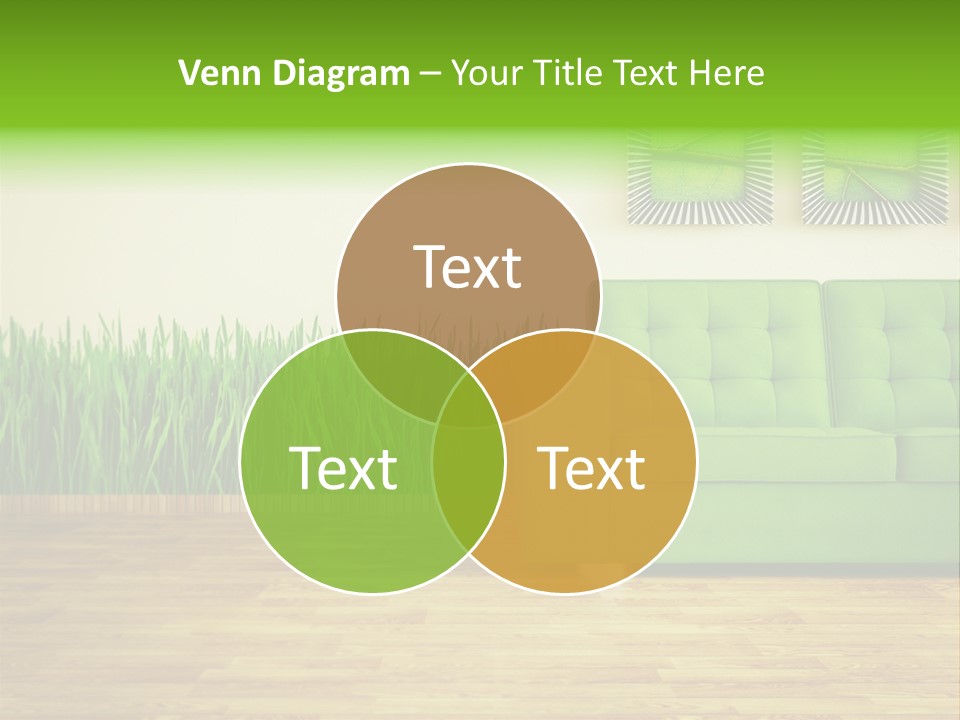 Furniture Frame Living PowerPoint Template