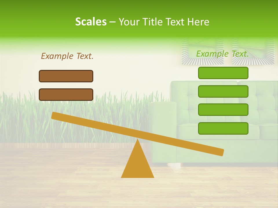 Furniture Frame Living PowerPoint Template
