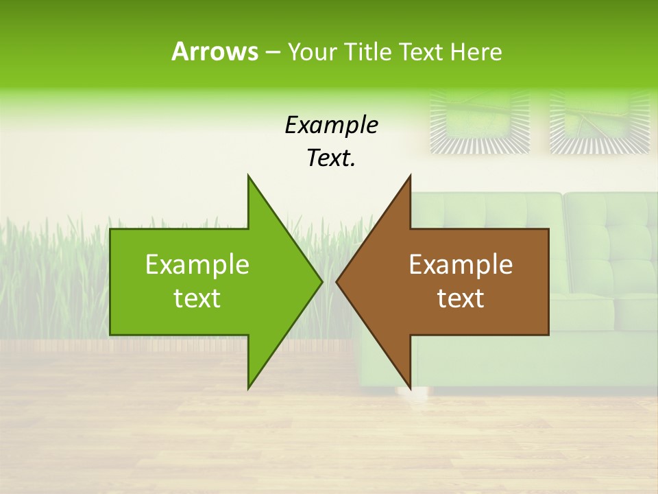Furniture Frame Living PowerPoint Template