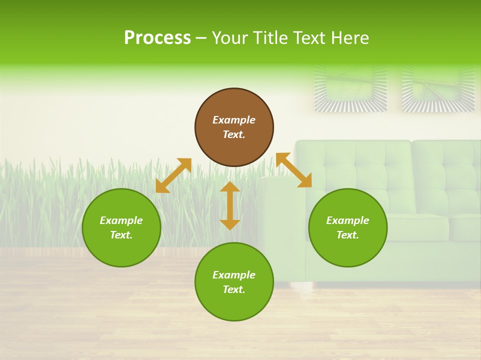 Furniture Frame Living PowerPoint Template