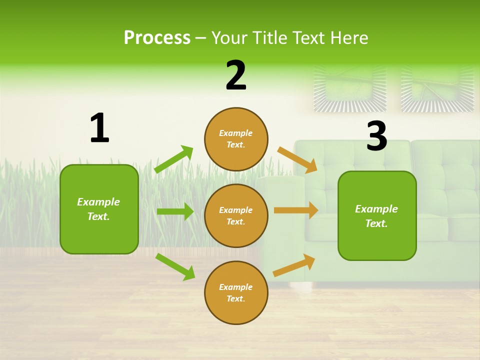 Furniture Frame Living PowerPoint Template