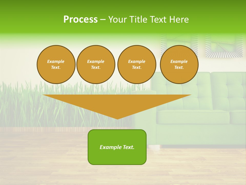 Furniture Frame Living PowerPoint Template