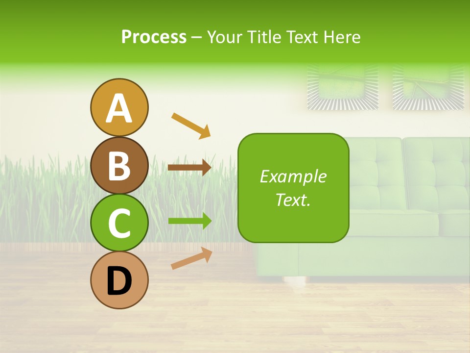 Furniture Frame Living PowerPoint Template