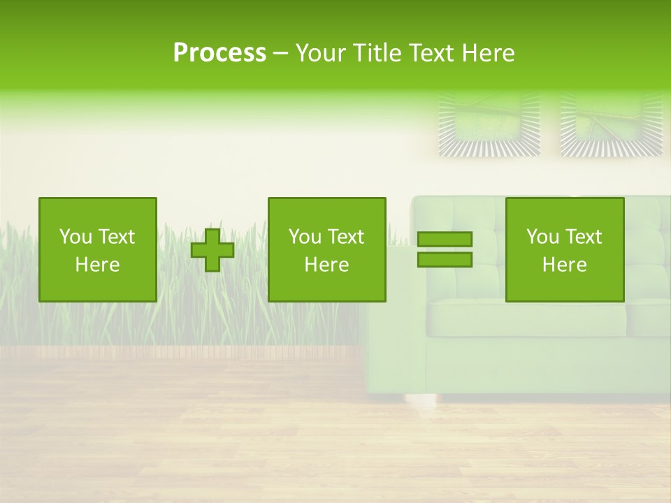 Furniture Frame Living PowerPoint Template