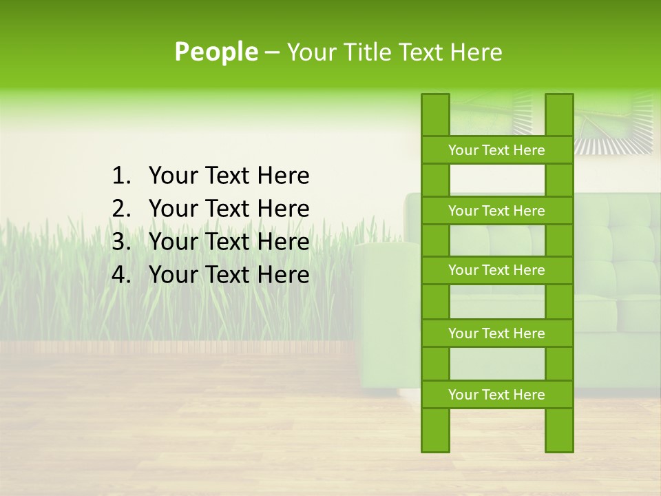 Furniture Frame Living PowerPoint Template