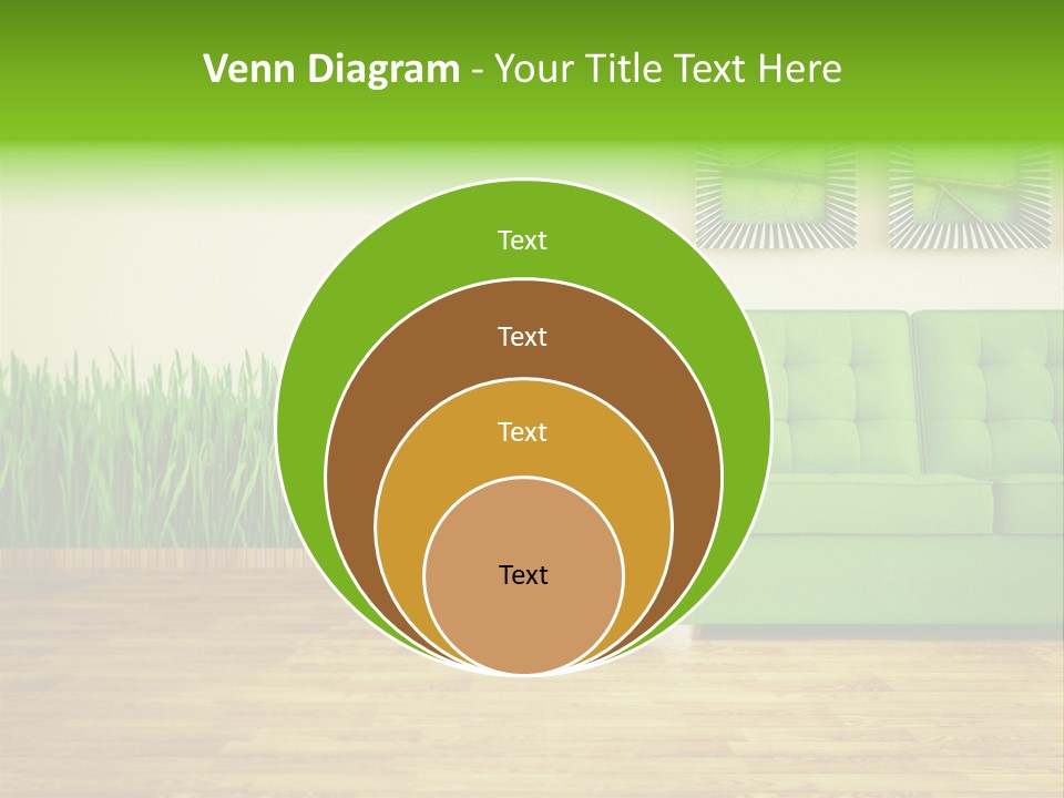 Furniture Frame Living PowerPoint Template