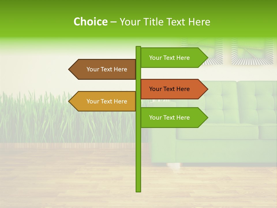 Furniture Frame Living PowerPoint Template