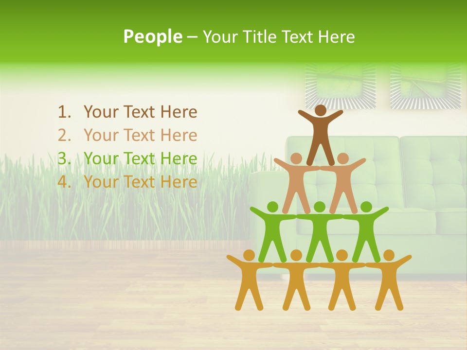 Furniture Frame Living PowerPoint Template