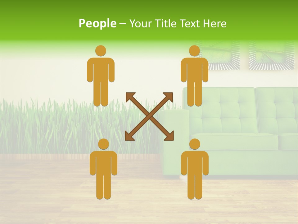 Furniture Frame Living PowerPoint Template