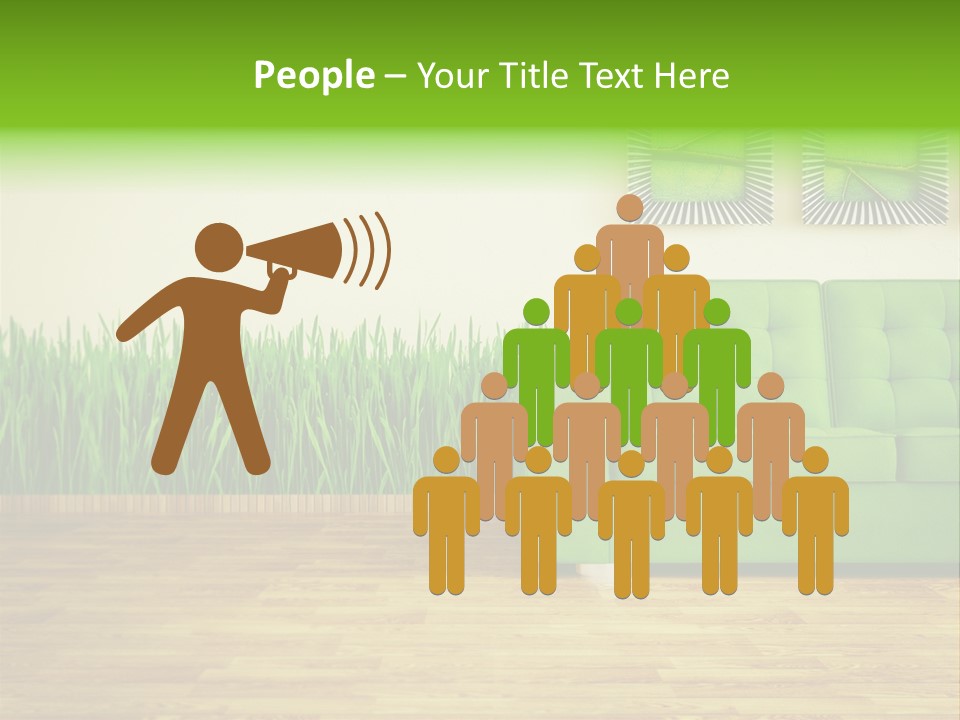 Furniture Frame Living PowerPoint Template