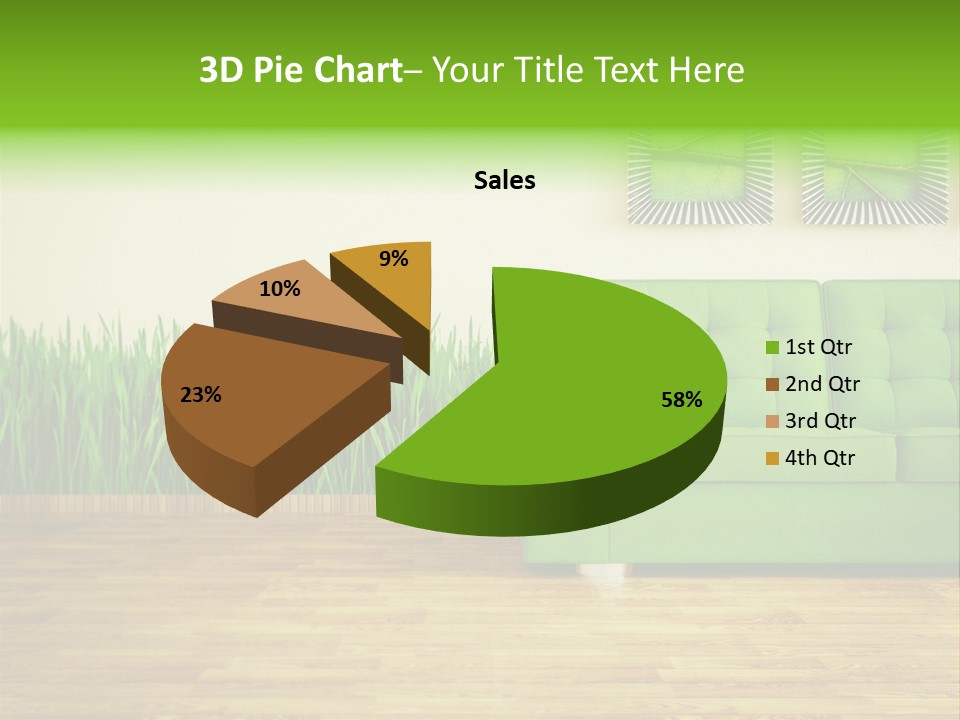 Furniture Frame Living PowerPoint Template