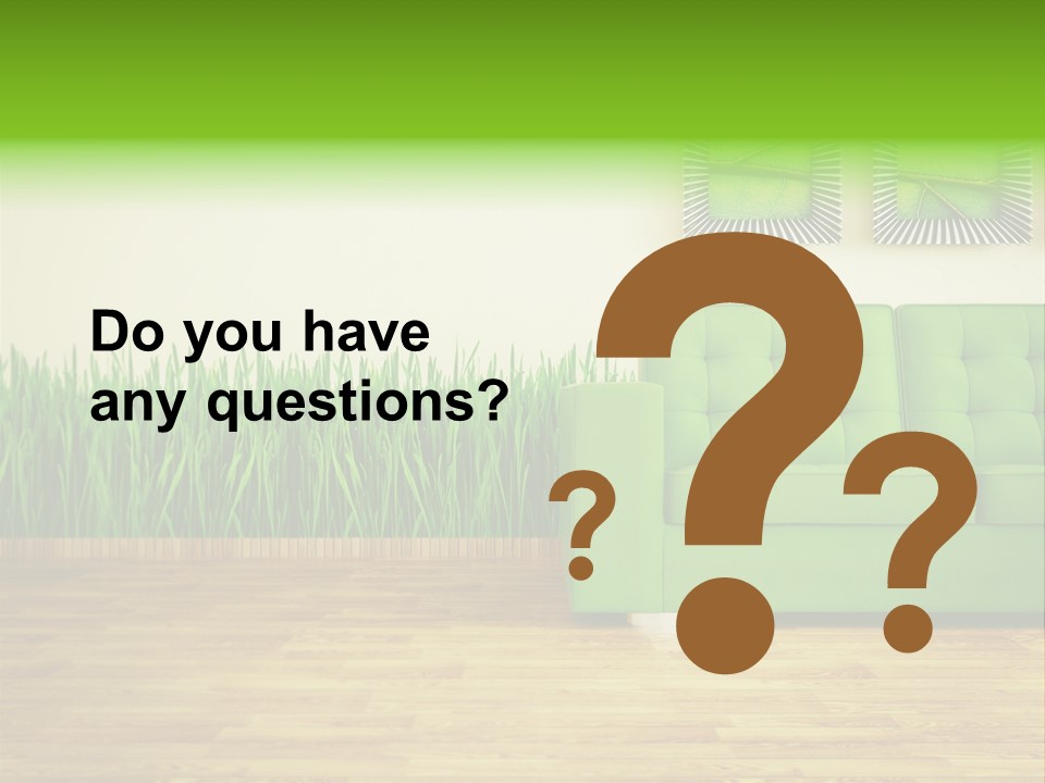 Furniture Frame Living PowerPoint Template