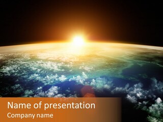 Solar Space Orbit PowerPoint Template