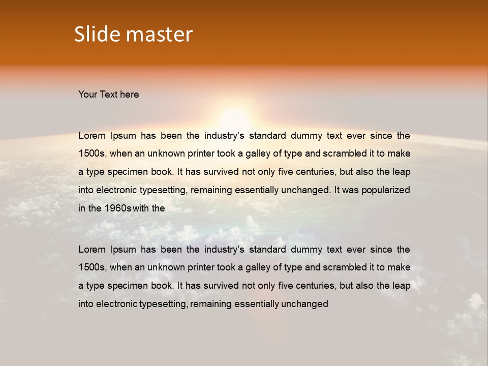 Solar Space Orbit PowerPoint Template
