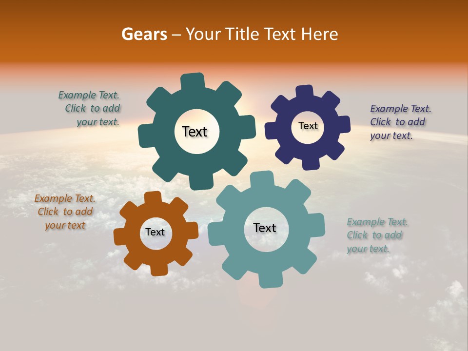 Solar Space Orbit PowerPoint Template