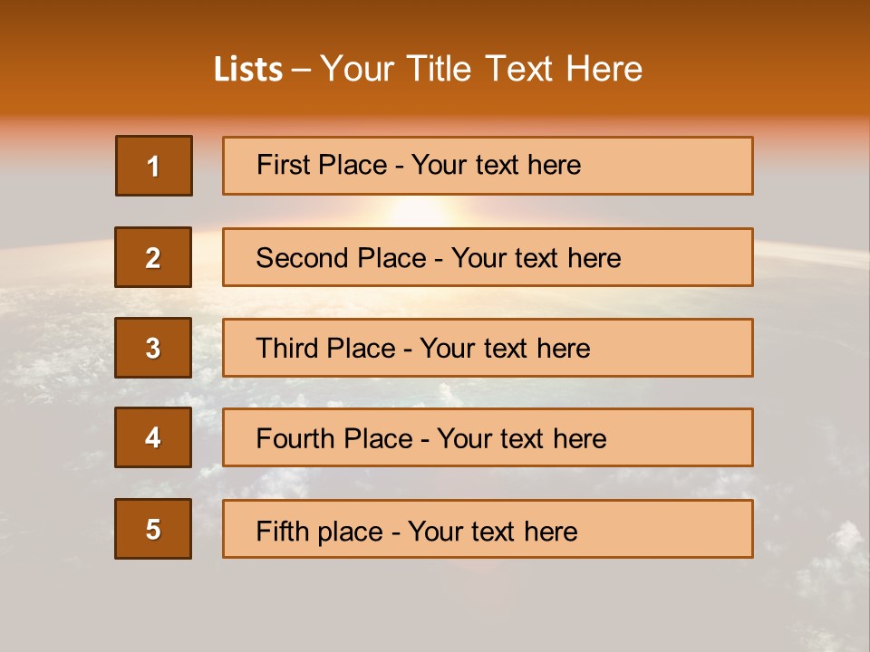 Solar Space Orbit PowerPoint Template