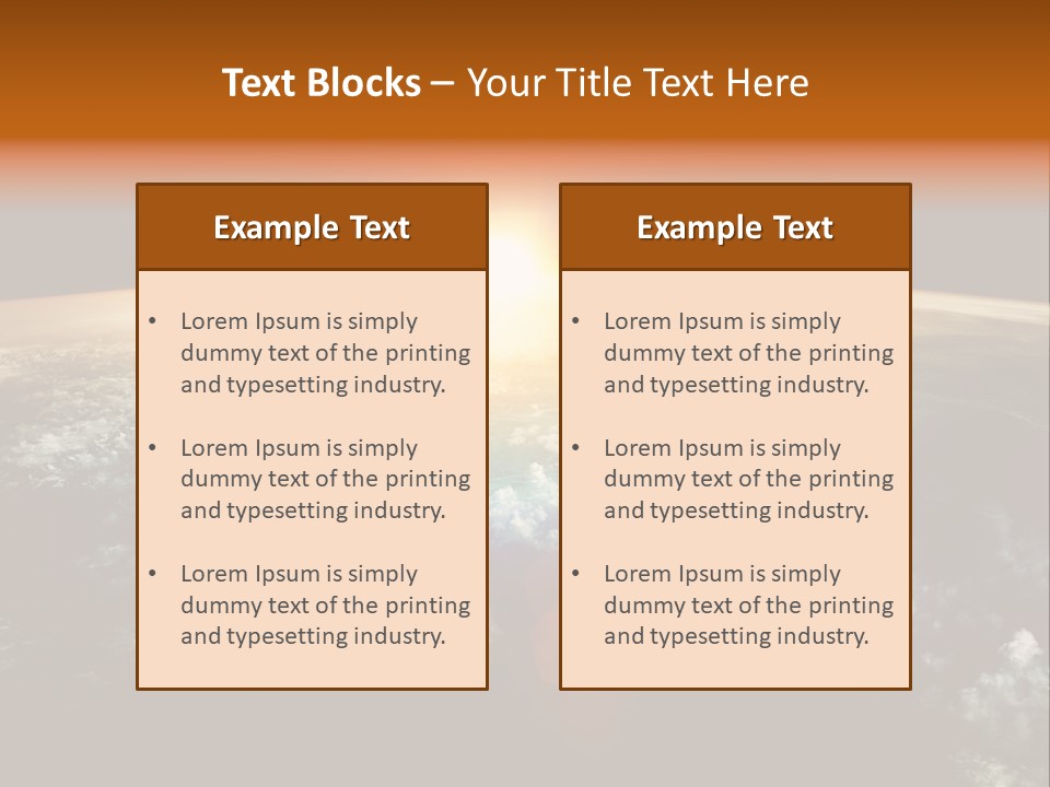 Solar Space Orbit PowerPoint Template
