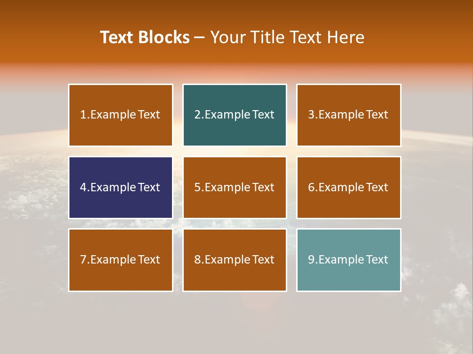 Solar Space Orbit PowerPoint Template